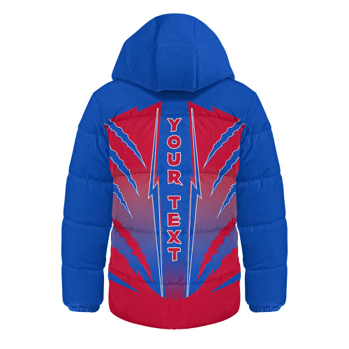Western Bulldogs Hooded Padded Jacket Our Club Our Community