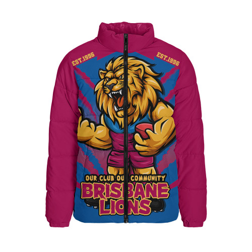 Brisbane Lions Padded Jacket Our Club Our Community