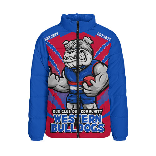 Western Bulldogs Padded Jacket Our Club Our Community
