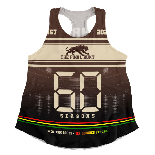 Penrith Panthers Women Racerback Tank The Final Hunt 60 Seasons Legacy