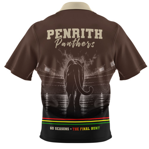 Penrith Panthers Zip Polo Shirt The Final Hunt 60 Seasons Legacy