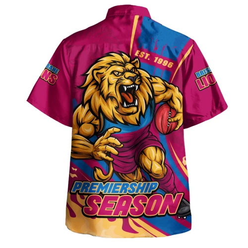 Brisbane Lions Hawaiian Shirt Unstoppable Fighting Premiership Force