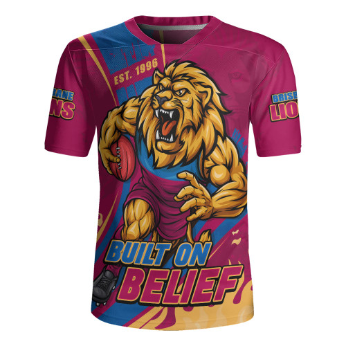 Brisbane Lions Rugby Jersey Unstoppable Fighting Premiership Force