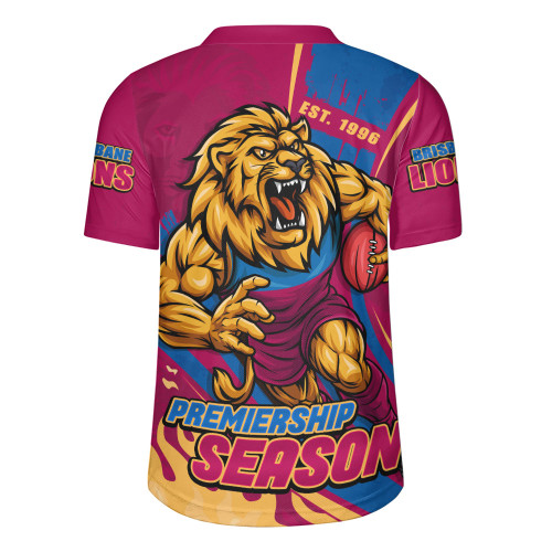 Brisbane Lions Rugby Jersey Unstoppable Fighting Premiership Force