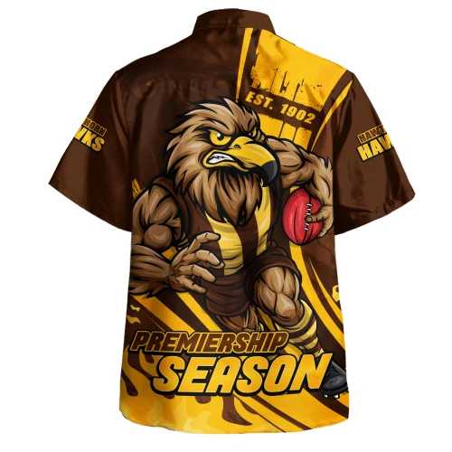 Hawthorn Hawaiian Shirt Unstoppable Fighting Premiership Force
