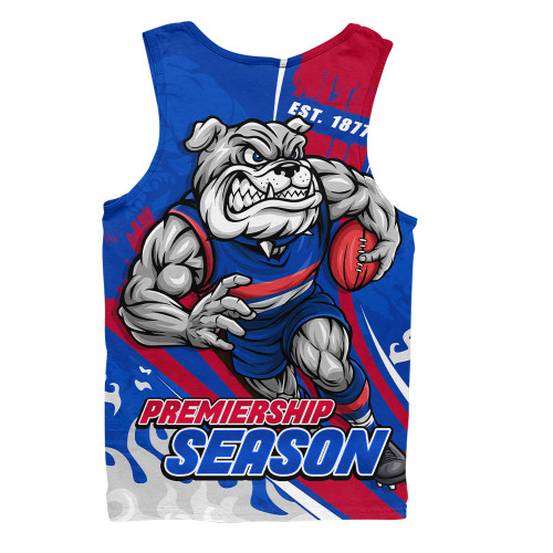 Western Bulldogs Men Tank Top Unstoppable Fighting Premiership Force