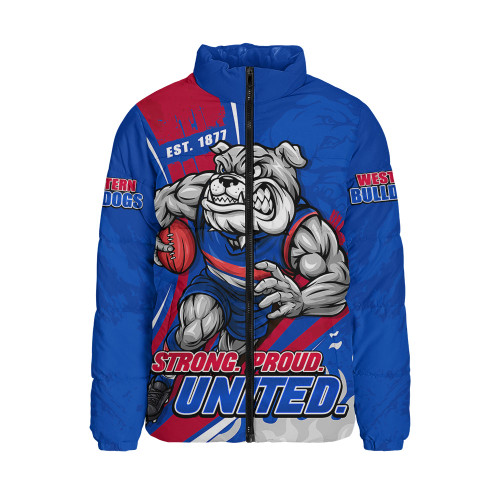 Western Bulldogs Padded Jacket Unstoppable Fighting Premiership Force