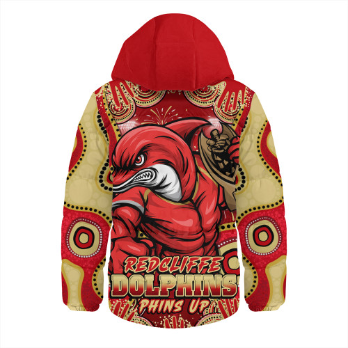 Redcliffe Dolphins Hooded Padded Jacket Relentless Force Finals Series Championship