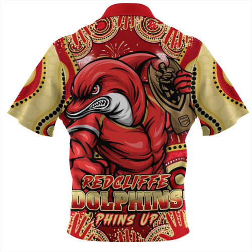Redcliffe Dolphins Zip Polo Shirt Relentless Force Finals Series Championship