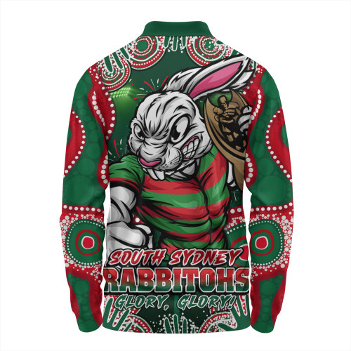 South Sydney Rabbitohs Long Sleeve Polo Shirt Relentless Force Finals Series Championship