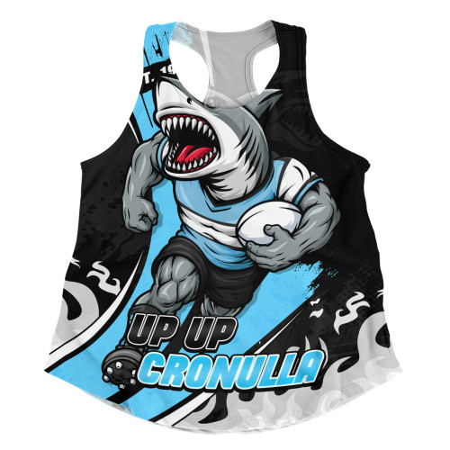 Cronulla-Sutherland Sharks Women Racerback Tank Unstoppable Fighting Premiership Force