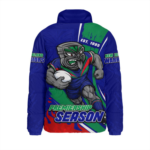 New Zealand Warriors Padded Jacket Unstoppable Fighting Premiership Force