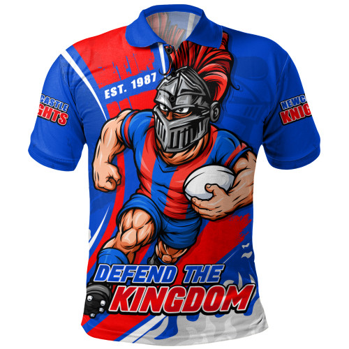 Newcastle Knights Polo Shirt Unstoppable Fighting Premiership Force