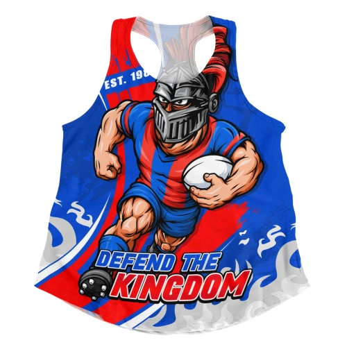 Newcastle Knights Women Racerback Tank Unstoppable Fighting Premiership Force