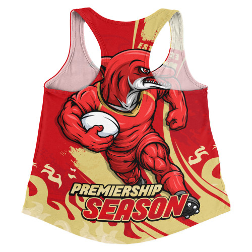 Redcliffe Dolphins Women Racerback Tank Unstoppable Fighting Premiership Force