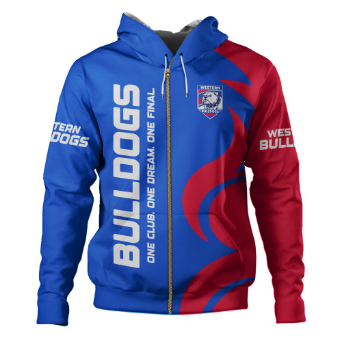 Western Bulldogs Hoodie One Team One Premiership Dream