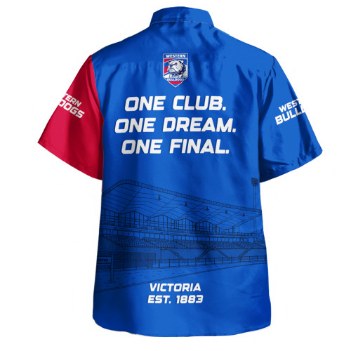 Western Bulldogs Hawaiian Shirt One Team One Premiership Dream
