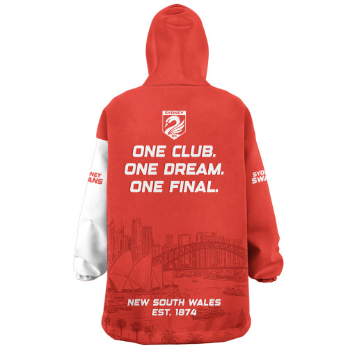 Sydney Swans Snug Hoodie One Team One Premiership Dream
