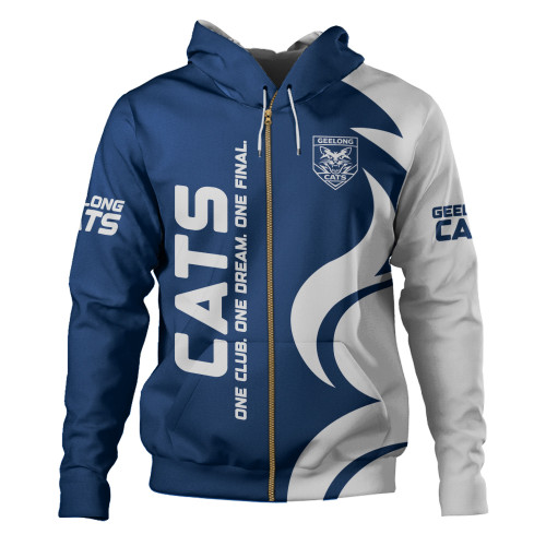 Geelong Cats Hoodie One Team One Premiership Dream