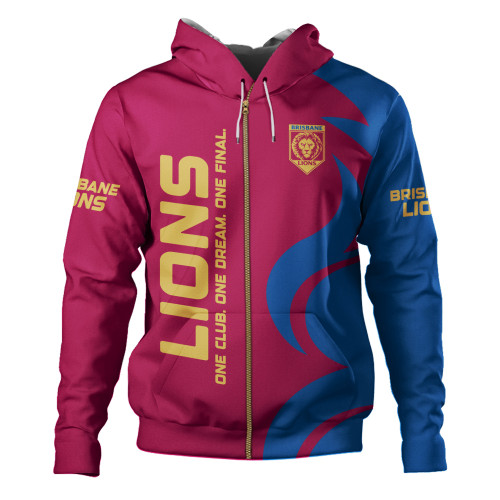 Brisbane Lions Hoodie One Team One Premiership Dream