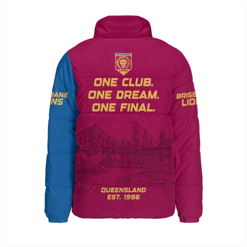 Brisbane Lions Padded Jacket One Team One Premiership Dream