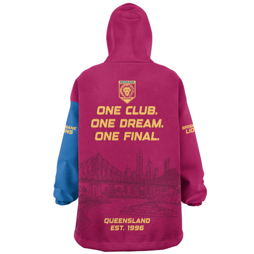 Brisbane Lions Snug Hoodie One Team One Premiership Dream