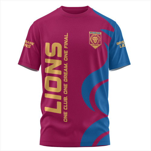 Brisbane Lions T-Shirt One Team One Premiership Dream