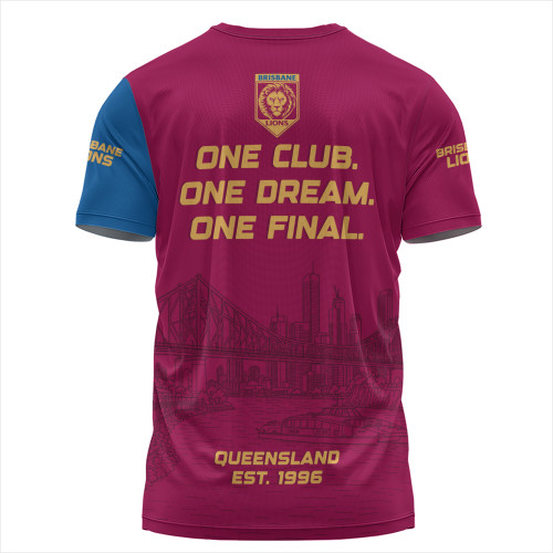 Brisbane Lions T-Shirt One Team One Premiership Dream