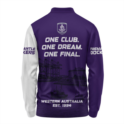 Fremantle Long Sleeve Polo Shirt One Team One Premiership Dream