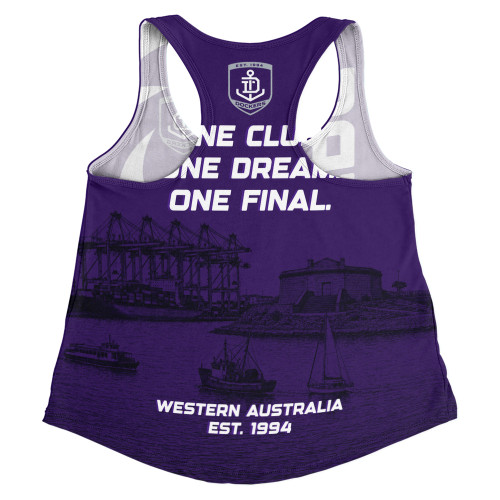 Fremantle Women Racerback Tank One Team One Premiership Dream