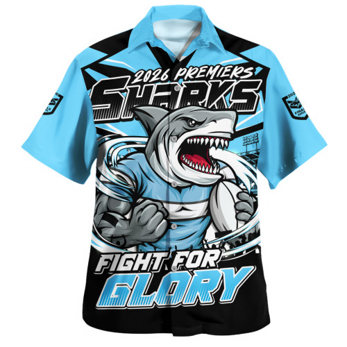 Cronulla-Sutherland Sharks Hawaiian Shirt Fearless Fight For Finals Glory