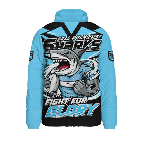 Cronulla-Sutherland Sharks Padded Jacket Fearless Fight For Finals Glory