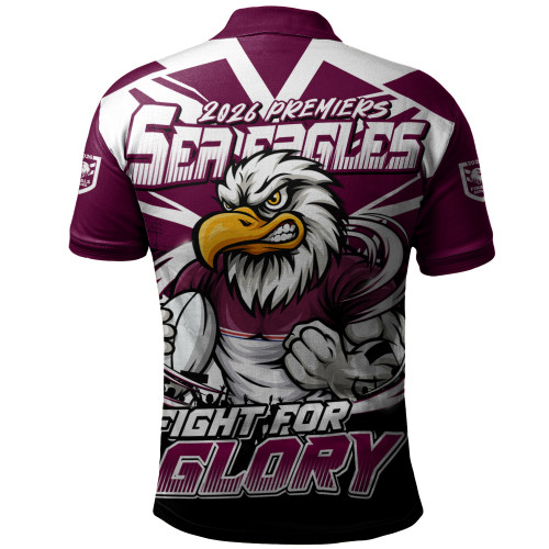 Manly Warringah Sea Eagles Polo Shirt Fearless Fight For Finals Glory
