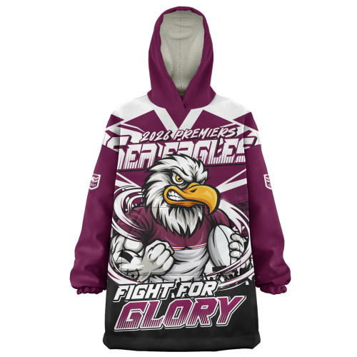 Manly Warringah Sea Eagles Snug Hoodie Fearless Fight For Finals Glory