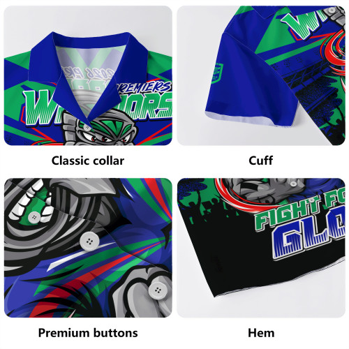 New Zealand Warriors Hawaiian Shirt Fearless Fight For Finals Glory
