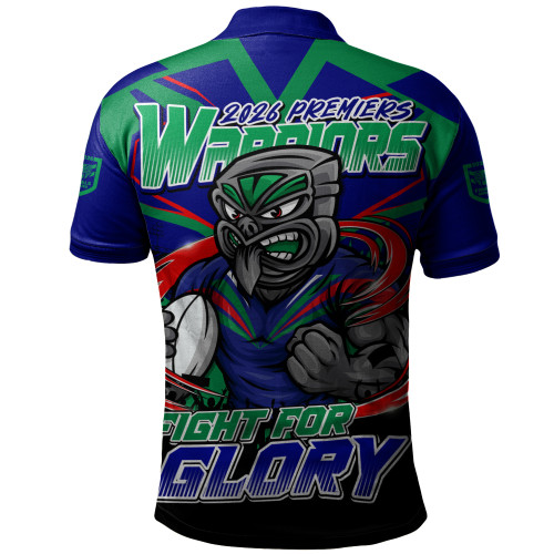 New Zealand Warriors Polo Shirt Fearless Fight For Finals Glory