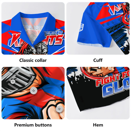Newcastle Knights Hawaiian Shirt Fearless Fight For Finals Glory
