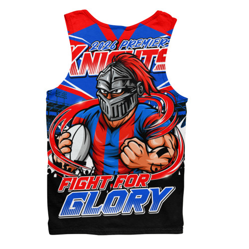 Newcastle Knights Men Tank Top Fearless Fight For Finals Glory