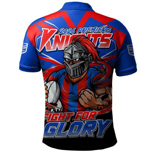 Newcastle Knights Polo Shirt Fearless Fight For Finals Glory