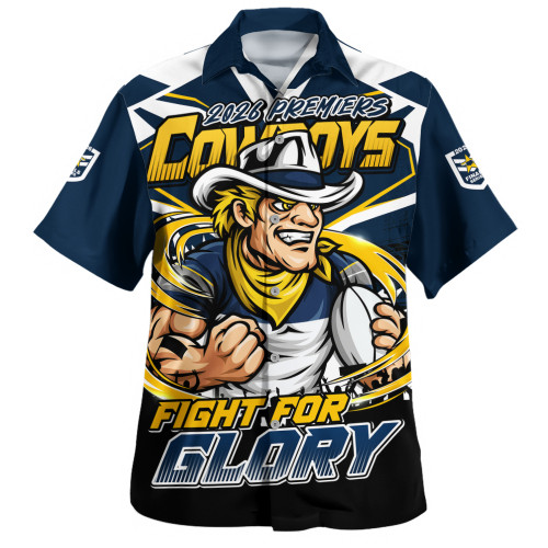 North Queensland Cowboys Hawaiian Shirt Fearless Fight For Finals Glory