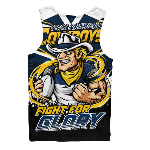 North Queensland Cowboys Men Tank Top Fearless Fight For Finals Glory