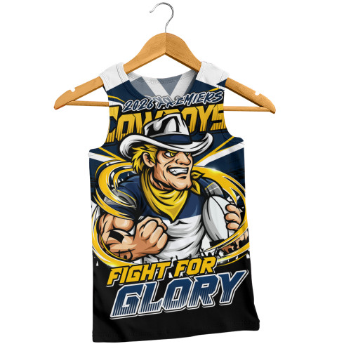 North Queensland Cowboys Men Tank Top Fearless Fight For Finals Glory