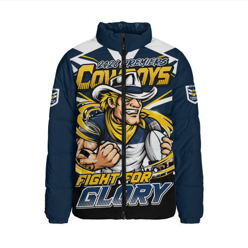 North Queensland Cowboys Padded Jacket Fearless Fight For Finals Glory