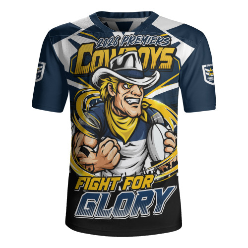 North Queensland Cowboys Rugby Jersey Fearless Fight For Finals Glory
