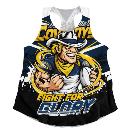 North Queensland Cowboys Women Racerback Tank Fearless Fight For Finals Glory