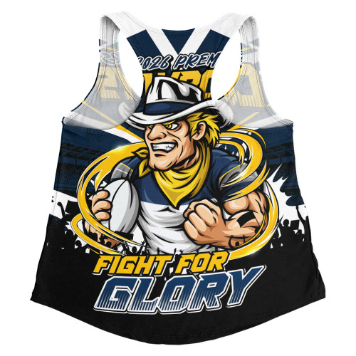 North Queensland Cowboys Women Racerback Tank Fearless Fight For Finals Glory