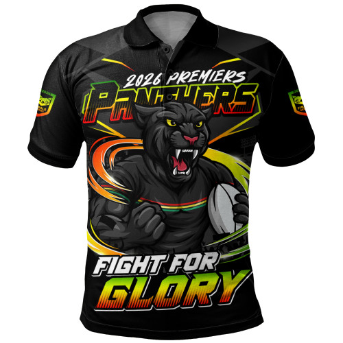 Penrith Panthers Polo Shirt Fearless Fight For Finals Glory