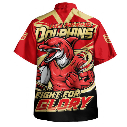 Redcliffe Dolphins Hawaiian Shirt Fearless Fight For Finals Glory