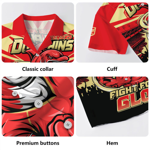 Redcliffe Dolphins Hawaiian Shirt Fearless Fight For Finals Glory