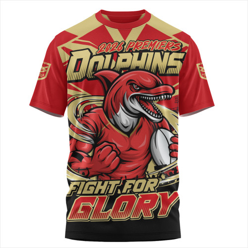 Redcliffe Dolphins T-Shirt Fearless Fight For Finals Glory
